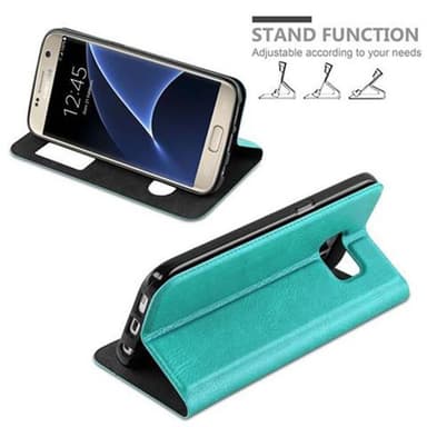 Lompakkokotelo Samsung Galaxy S7 Case (Turkoosi)