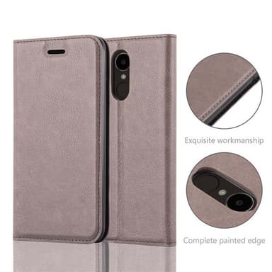 LG K4 2017 Suojakuori Lompakkokotelo (Ruskea)