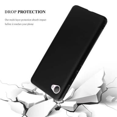 HTC Desire 12 Suojakuori Kotelo Cover (Musta)