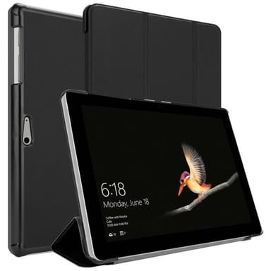 Microsoft Surface GO Suojakuori Lompakkokotelo (Musta)