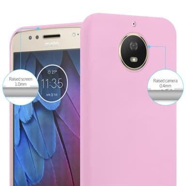 Suojakuori Motorola MOTO G5S Kotelo (Vaaleanpunainen)