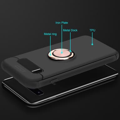 Samsung Galaxy S10 4G Suojakuori Kotelo (Musta)