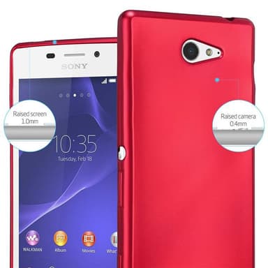 Sony Xperia M2 / M2 AQUA Suojakuori Kotelo (Punainen)
