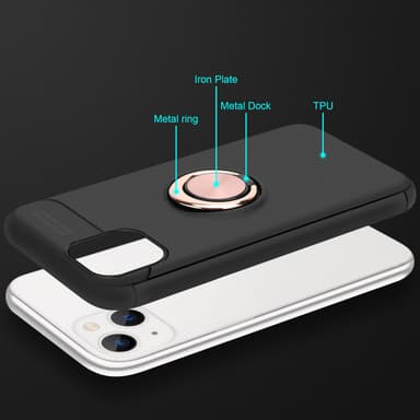 iPhone 14 Suojakuori Kotelo (Musta)