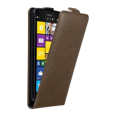 Nokia Lumia 1520 Suojakuori Lompakkokotelo (Ruskea)