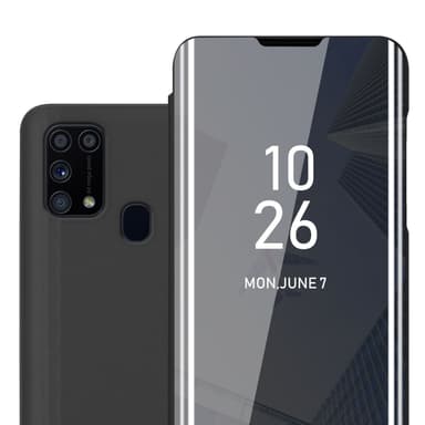 Suojakuori Samsung Galaxy M31 Lompakkokotelo (Musta)