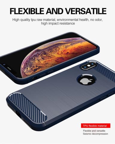 Suojakuori iPhone X / XS Kotelo (Sininen)