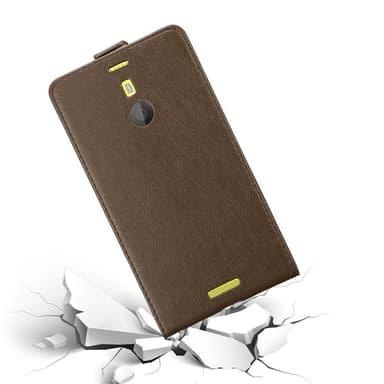 Nokia Lumia 1520 Suojakuori Lompakkokotelo (Ruskea)