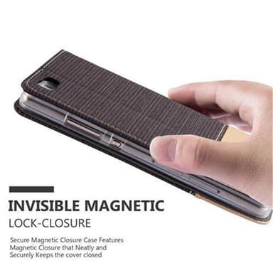 Huawei P8 LITE 2015 Suojakuori Lompakkokotelo (harmaa)