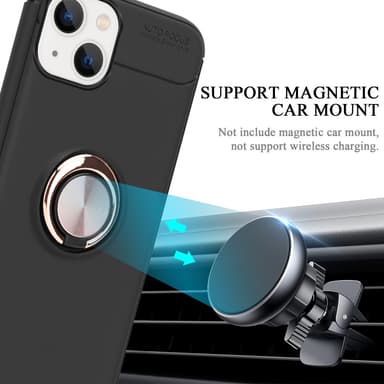 iPhone 14 Suojakuori Kotelo (Musta)