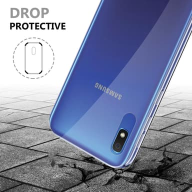 Samsung Galaxy A10 / M10 Suojakuori Cover (Läpinäkyvä)