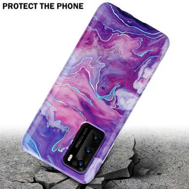 Huawei P40 Suojakuori Lompakkokotelo (Violetti)