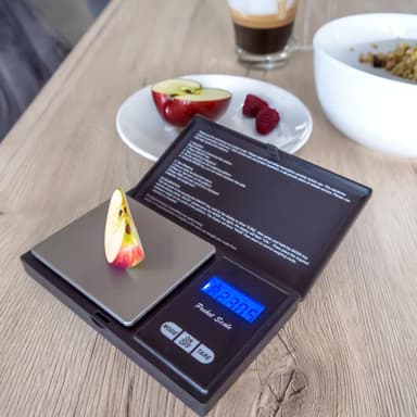 Tarkkuusvaaka 500g elektroninen taskuvaaka (musta)