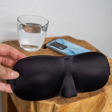 Silmänaamari Musta muotoiltu unisex-unimaski