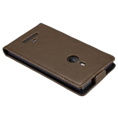 Nokia Lumia 925 Suojakuori Lompakkokotelo (Ruskea)