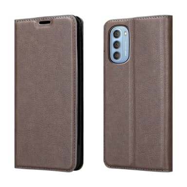 Motorola MOTO G51 5G Suojakuori Lompakkokotelo (Ruskea)
