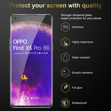Oppo FIND X5 PRO 3x Suojakalvo Karkaistu lasi