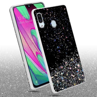 Samsung Galaxy A40 Suojakuori Kotelo (Musta)