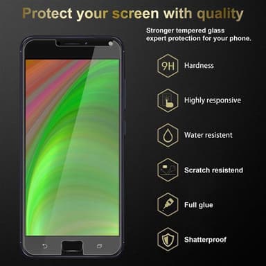 Asus ZenFone 4 MAX (5.2 Zoll) 3x Suojakalvo Karkaistu