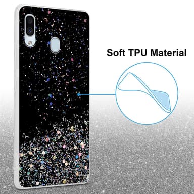 Samsung Galaxy A40 Suojakuori Kotelo (Musta)