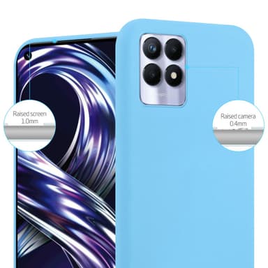 Suojakuori Realme 8i / Narzo 50 4G Kotelo (Sininen)