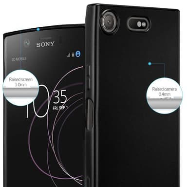 Sony Xperia XZ1 COMPACT Suojakuori Kotelo (Musta)