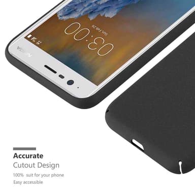 Nokia 3 2017 Suojakuori Kotelo Case (Musta)
