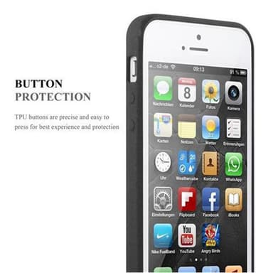Suojakuori iPhone 5 / 5S / SE 2016 Kotelo (Musta)