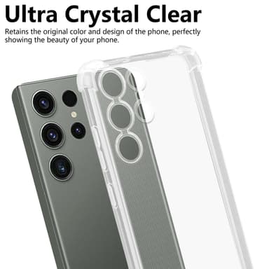 Samsung Galaxy S23 ULTRA Suojakuori Kotelo (Läpinäkyvä)
