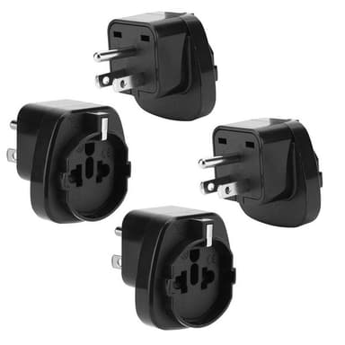 4x Sovitin Travel muunnin Converter (tyyppi b - eu)