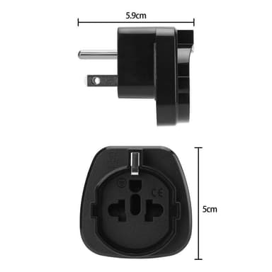 4x Sovitin Travel muunnin Converter (tyyppi b - eu)