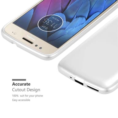 Motorola MOTO G5S Suojakuori Kotelo (Hopea)