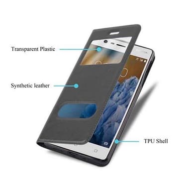 Lompakkokotelo Nokia 3 2017 Case (Musta)