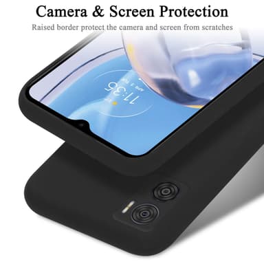 Motorola MOTO E22 / E22i Suojakuori Kotelo (Musta)