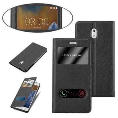 Lompakkokotelo Nokia 3 2017 Case (Musta)