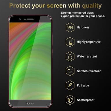 Honor V9 3x Suojakalvo Karkaistu lasi Näytönsuoja