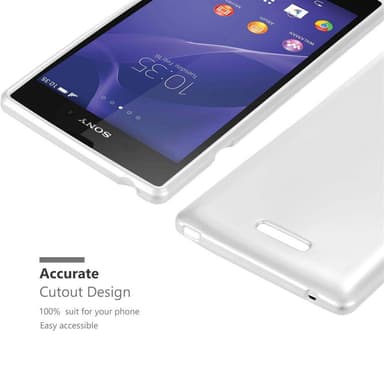 Sony Xperia T3 Suojakuori Kotelo (Hopea)