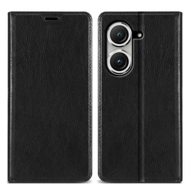 Asus ZenFone 9 Suojakuori Lompakkokotelo (Musta)