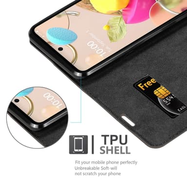 LG K42 Suojakuori Lompakkokotelo (Ruskea)