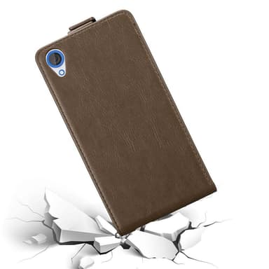 HTC Desire 820 Suojakuori Lompakkokotelo (Ruskea)