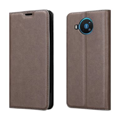 Nokia 8.3 Suojakuori Lompakkokotelo (Ruskea)