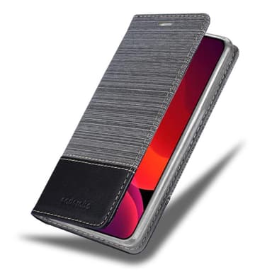 iPhone 12 / 12 PRO Suojakuori Lompakkokotelo (harmaa)