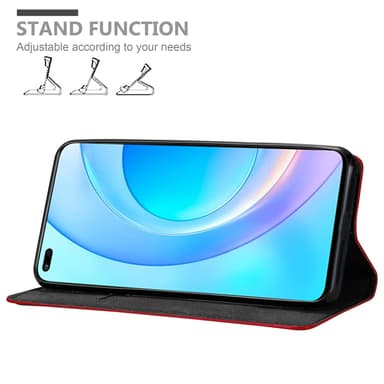 Honor 50 LITE Suojakuori Lompakkokotelo (Punainen)