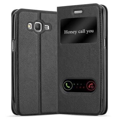 Lompakkokotelo Samsung Galaxy GRAND PRIME Case (Musta)