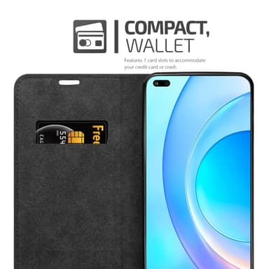 Honor 50 LITE Suojakuori Lompakkokotelo (Punainen)