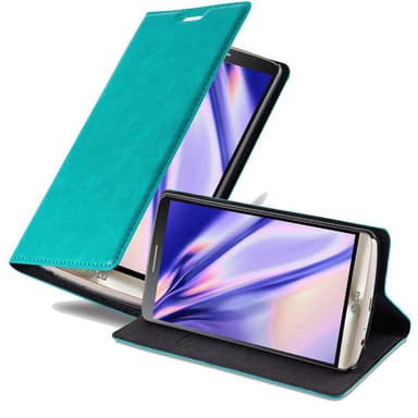 LG G3 Suojakuori Lompakkokotelo (Turkoosi)