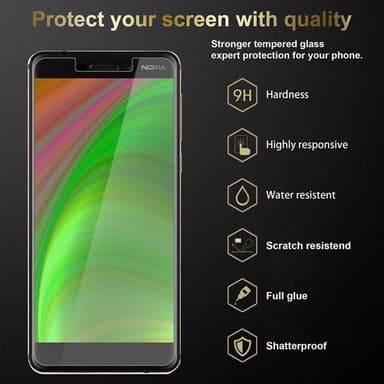 Nokia 6.1 Näytönsuoja Karkaistu lasi Suojakalvo