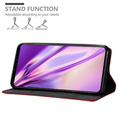 Google PIXEL 4 XL Suojakuori Lompakkokotelo (Punainen)