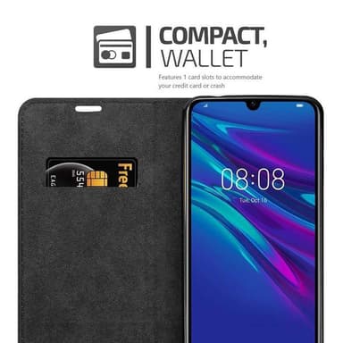 Huawei Y6 2019 Suojakuori Lompakkokotelo (Ruskea)