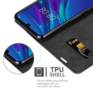 Huawei Y6 2019 Suojakuori Lompakkokotelo (Ruskea)